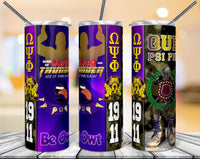 Que Psi Phi Tumbler