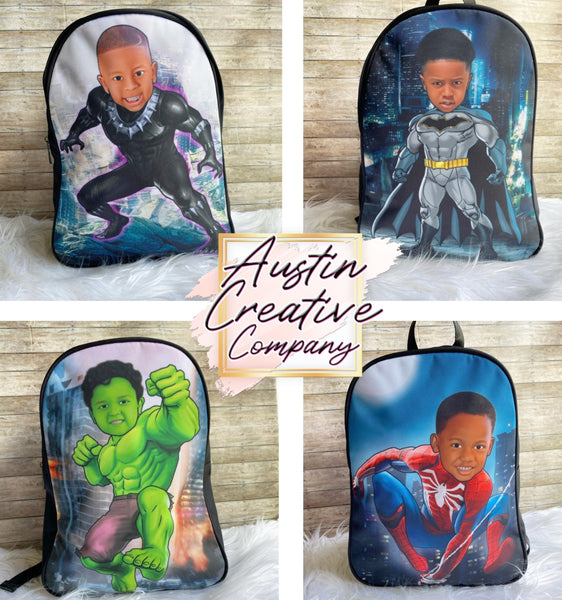 Superhero bookbag top